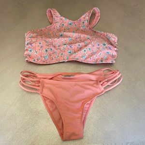 Peach bikini by Blu. Size large